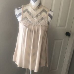 Altar’d State ivory lace top blouse